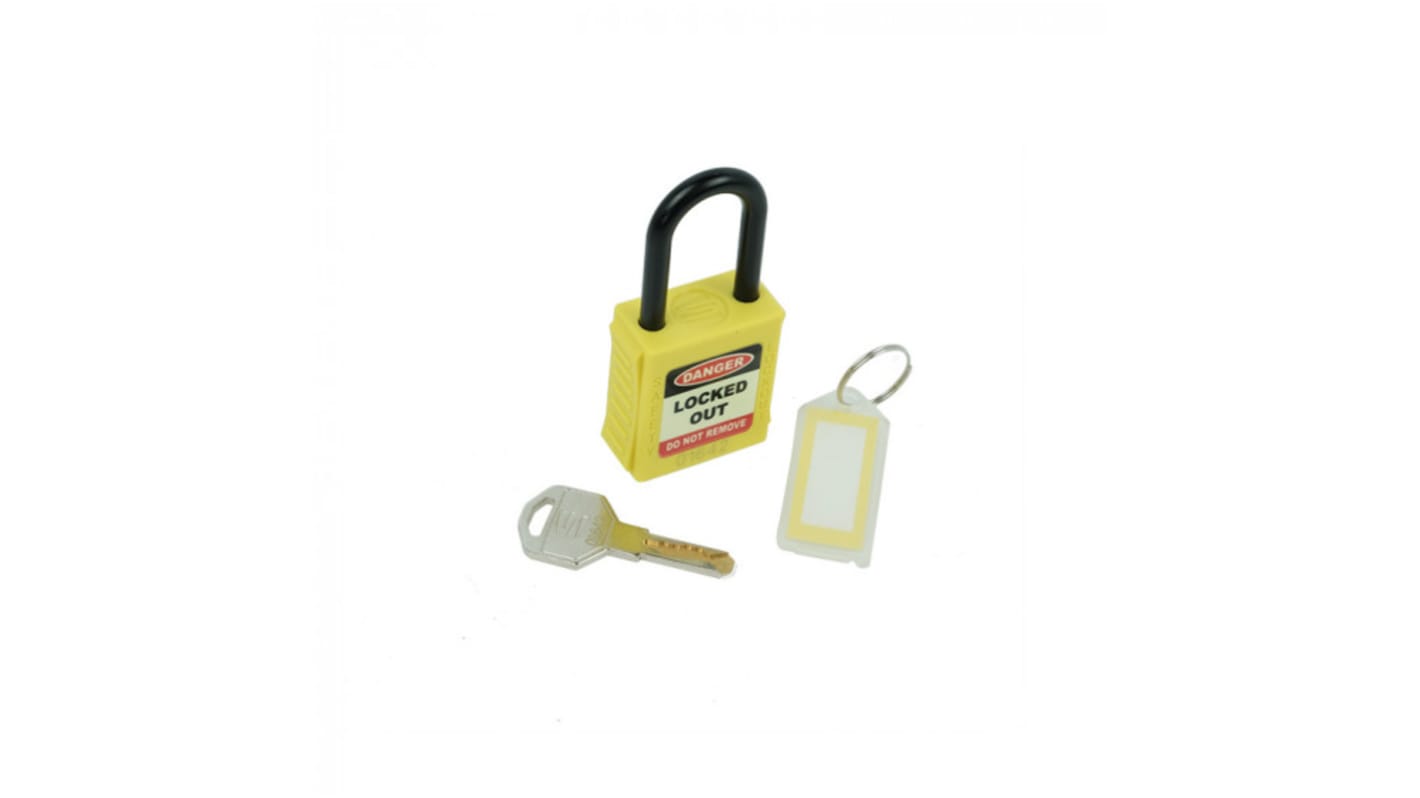 Spectrum Industrial Key Weatherproof Safety Padlock, 6mm Shackle