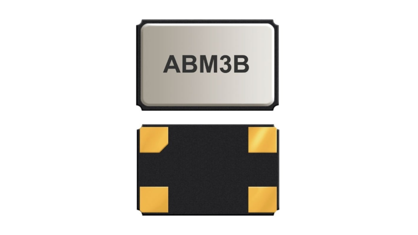 kristályegység 10MHz, 2-tüskés, SMD, 5 x 3.2 x 1.1mm cikkszám: Abracon ABM3B-10.000MHZ-10-1-U-T