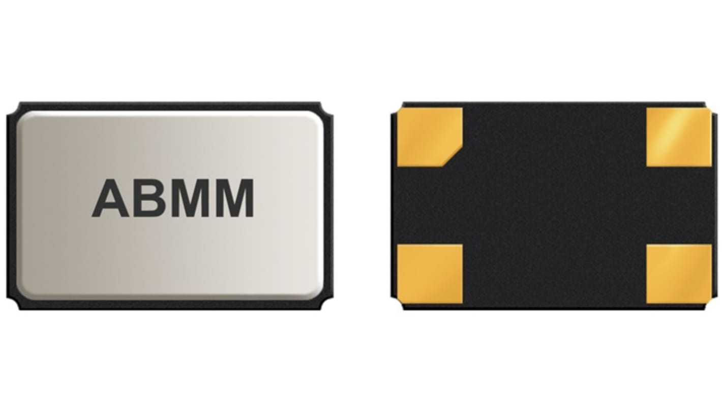 ABMM-16.000MHZ-B2-T, Krystalenhed, 16MHz, 4 ben, SMD, 7 x 5 x 1.3mm