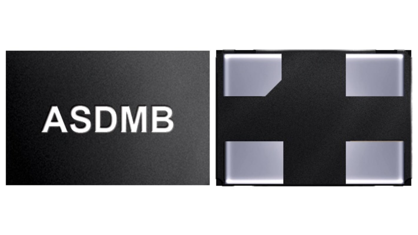 ASDMB-50.000MHZ-LY-T, MEMS-oscillator, 50MHz, 4 ben, SMD