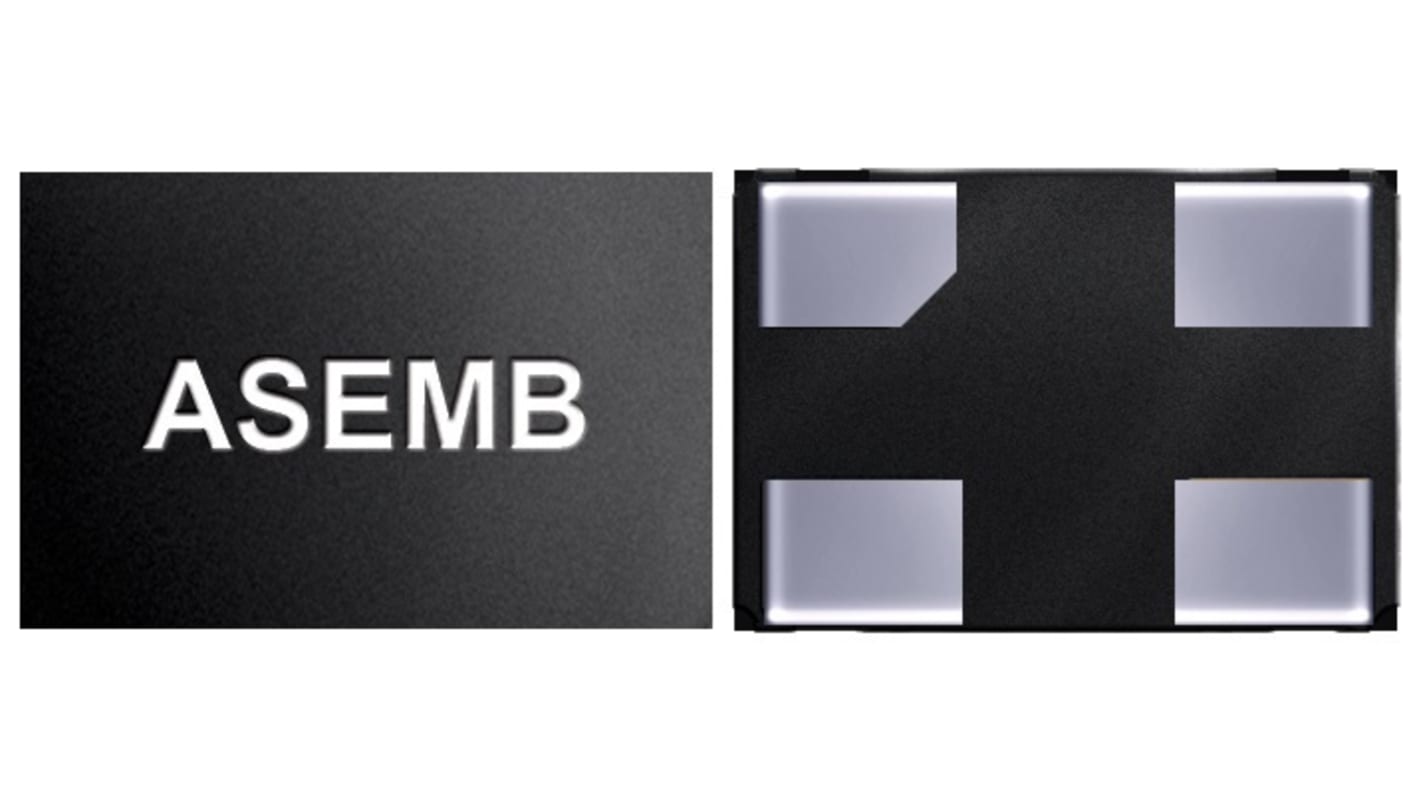 ASEMB-12.000MHZ-LC-T, MEMS-oscillator, 12MHz, 4 ben, QFN