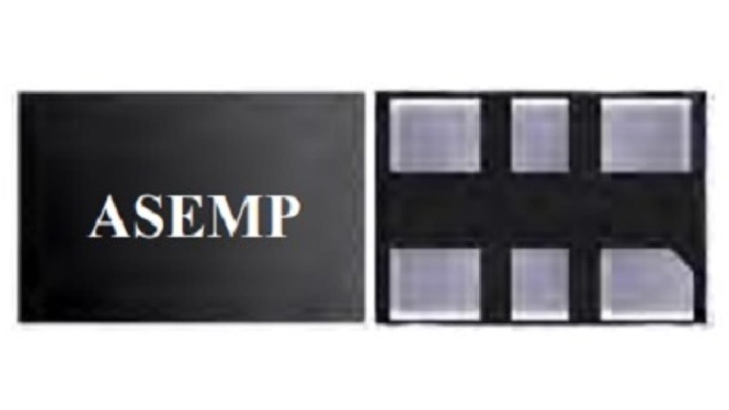 Oscillatore MEMS ASEMPLV-156.250MHZ-LR-T, 156.25MHz, QFN, 6 Pin