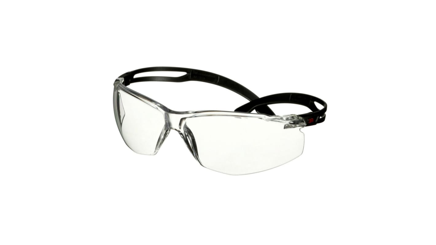 3M SecureFit 500 UV Safety Glasses, Clear PC Lens
