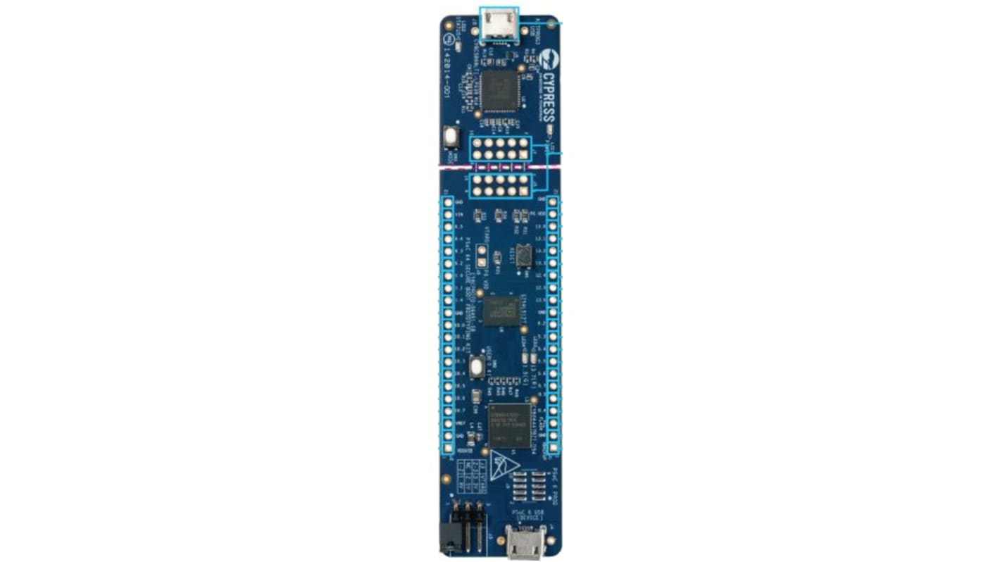 Placa de evaluación PSoC Infineon CY8CPROTO-064S1-SB, frecuencia 150MHZ