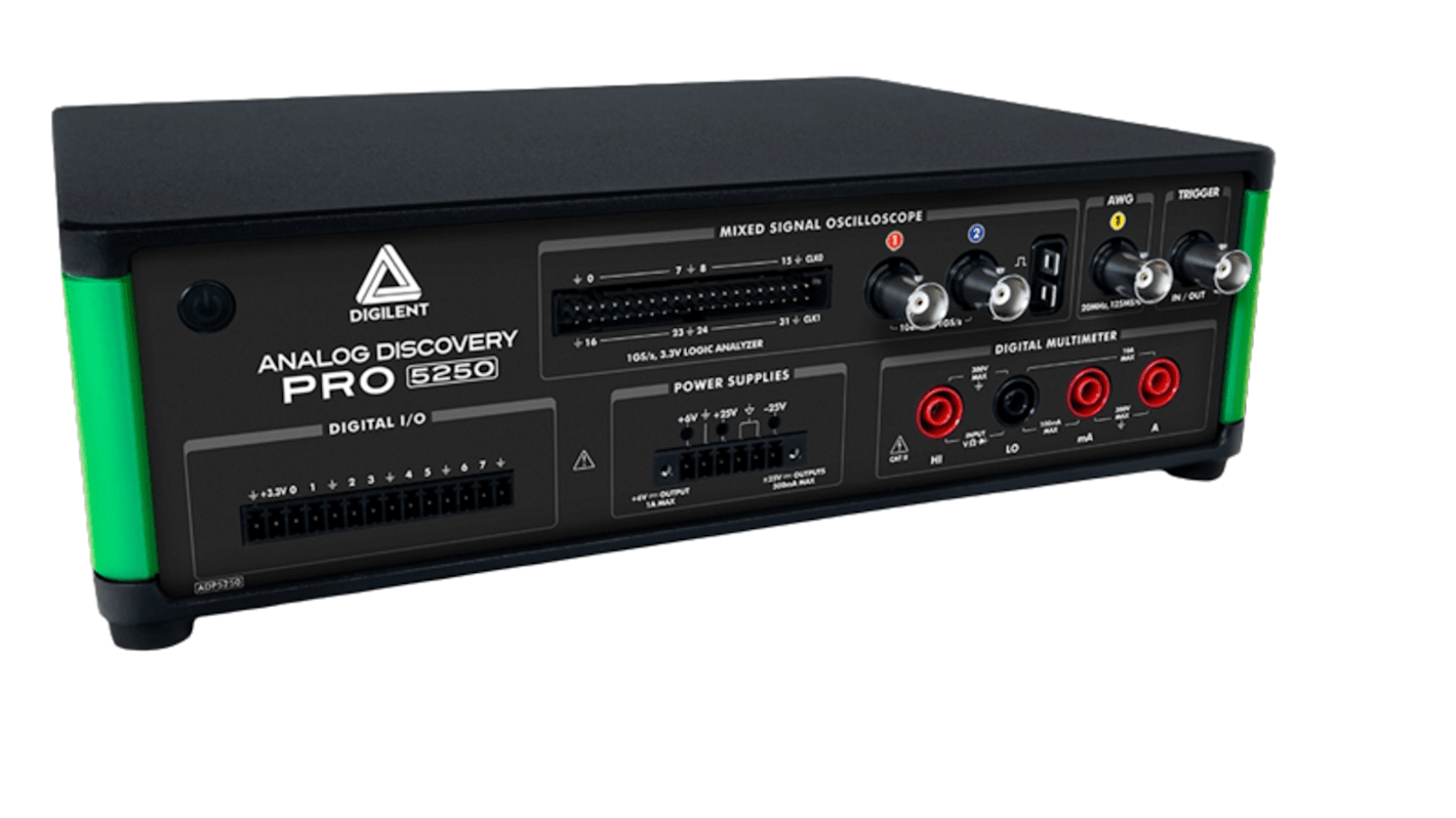 Osciloskop, řada: Analog Discovery Pro 411-001 stolní 100MHz 34 digitálních kanálů Digilent