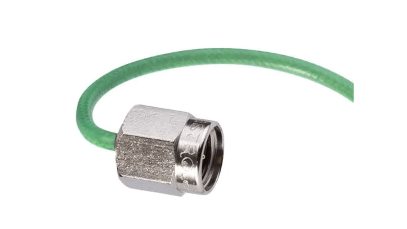 Koaxiální kabel, Modrá FEP, A: SMA, vnější průměr: 1.91mm, B: SMA 4in Huber+Suhner S koncovkou