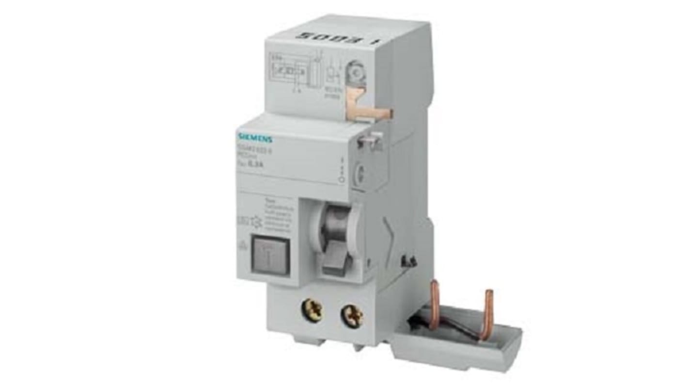 Siemens SENTRON 5SM2xxx RCCB, 2-polig, 63A, 30mA Typ A SENTRON 230V ac