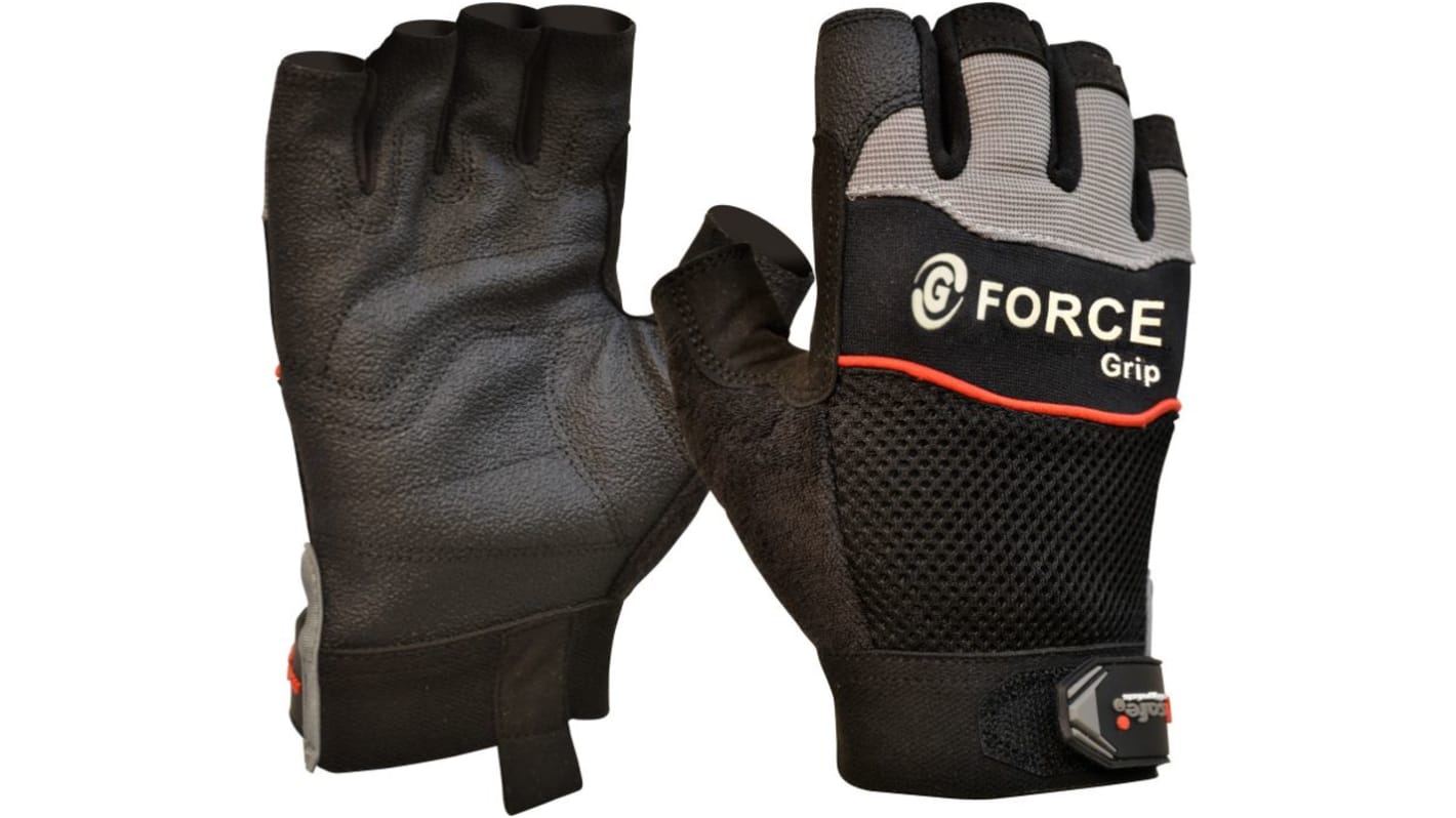 Maxisafe Black Anti-Slip, General Purpose Work Gloves