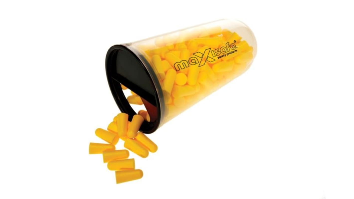 Maxisafe MaxiPlug Series Disposable Uncorded Ear Plugs, 26dB Rated