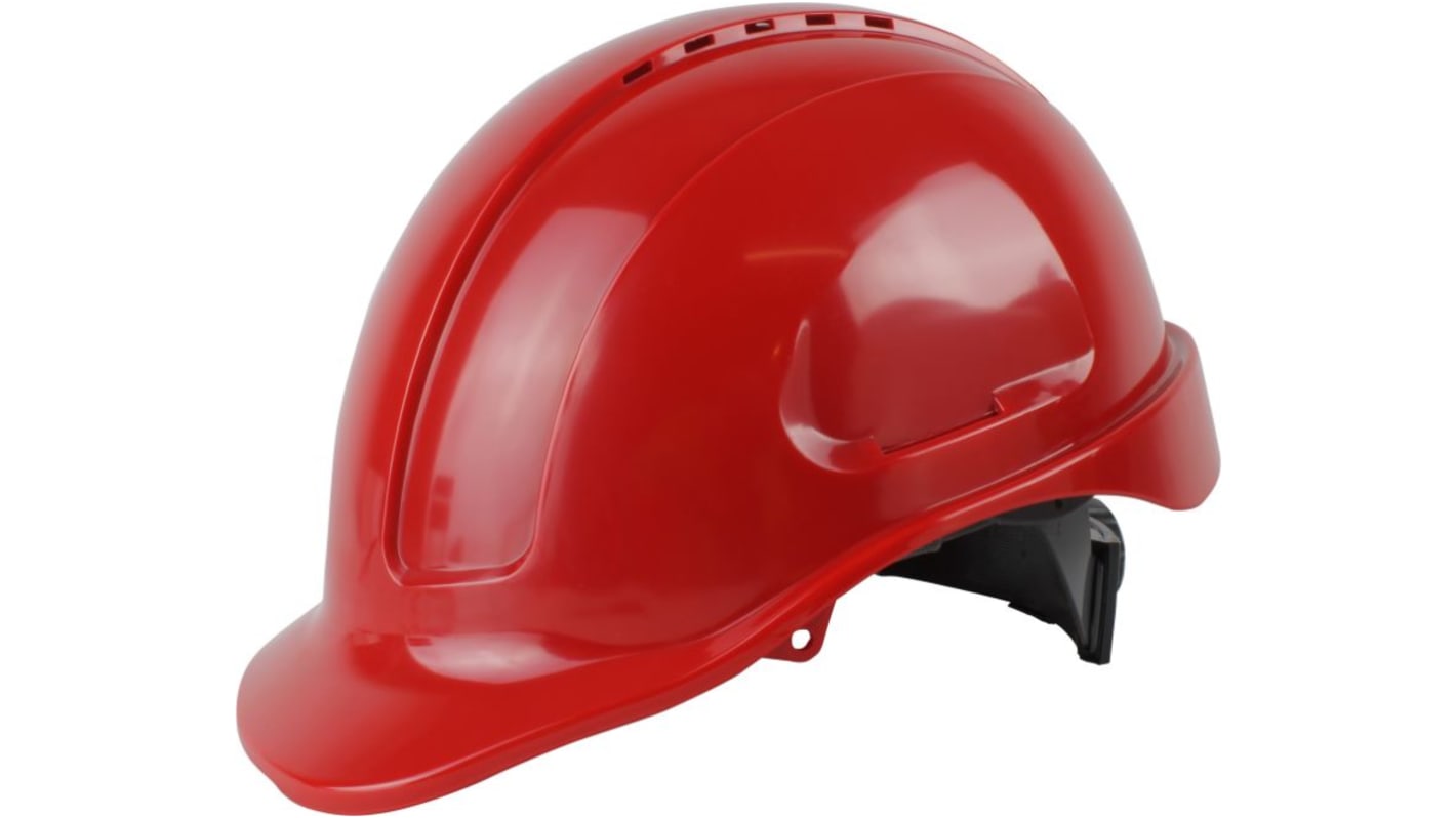 Maxisafe Maxiguard HVS590 Red Hard Hat , Ventilated