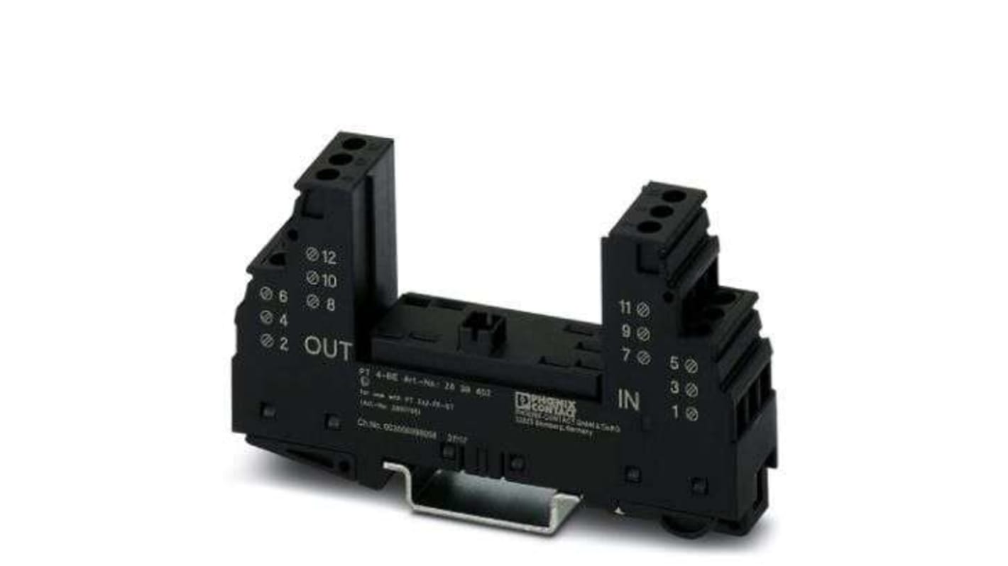 Phoenix Contact, PT 4-BE Surge Protector 120 V ac Maximum Voltage Rating Surge Protector