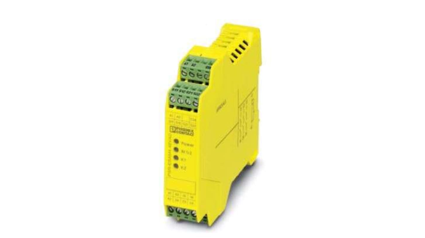 Phoenix Contact Dual-Channel Safety Monitoring Safety Relay, 3 Safety Contacts