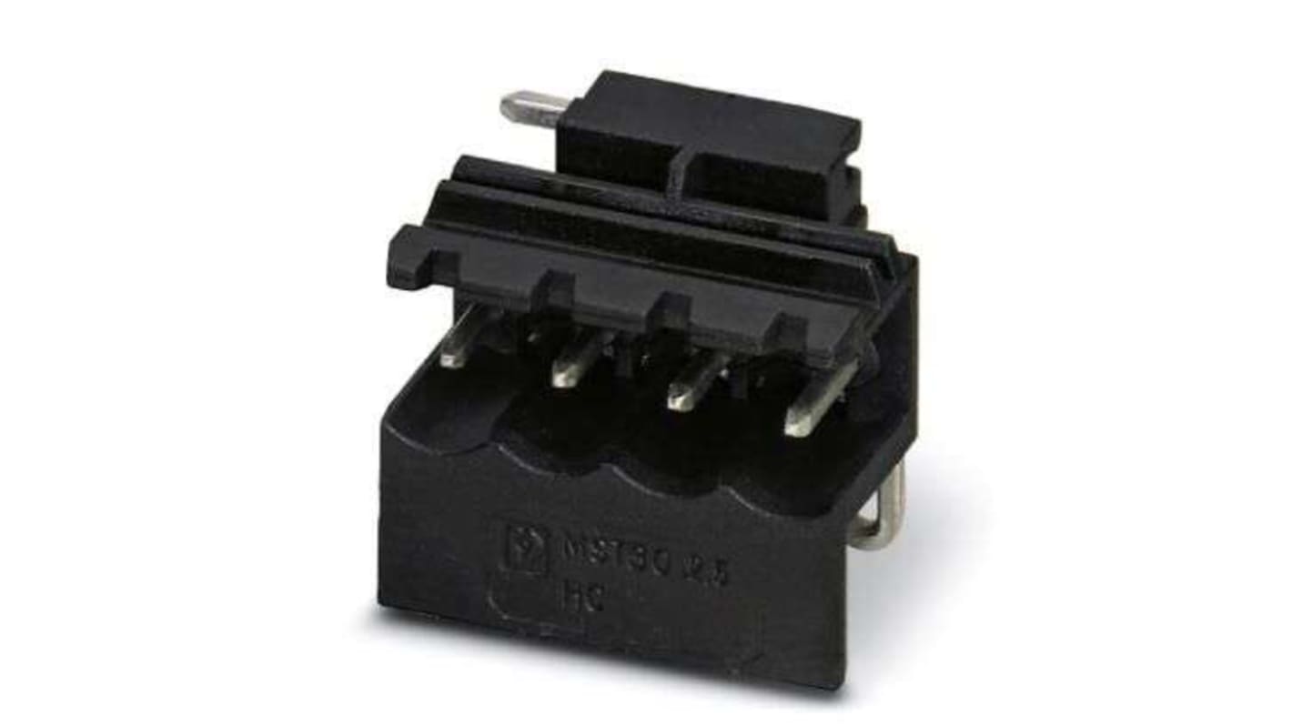 Phoenix Contact 5mm Pitch 1 Way Right Angle Pluggable Terminal Block, Header