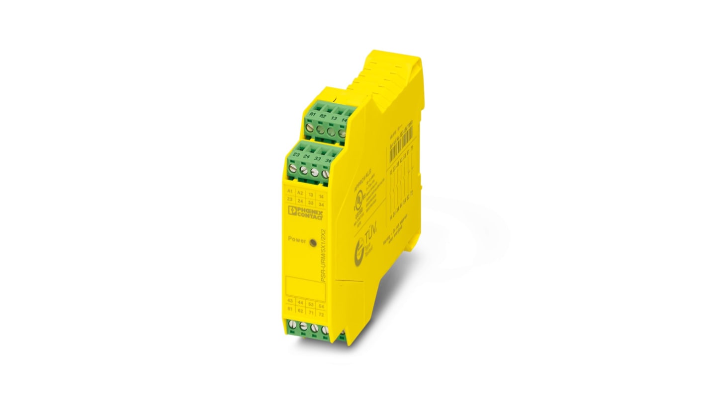 Phoenix Contact Single-Channel Safety Relay, 24V, 5 Safety Contacts
