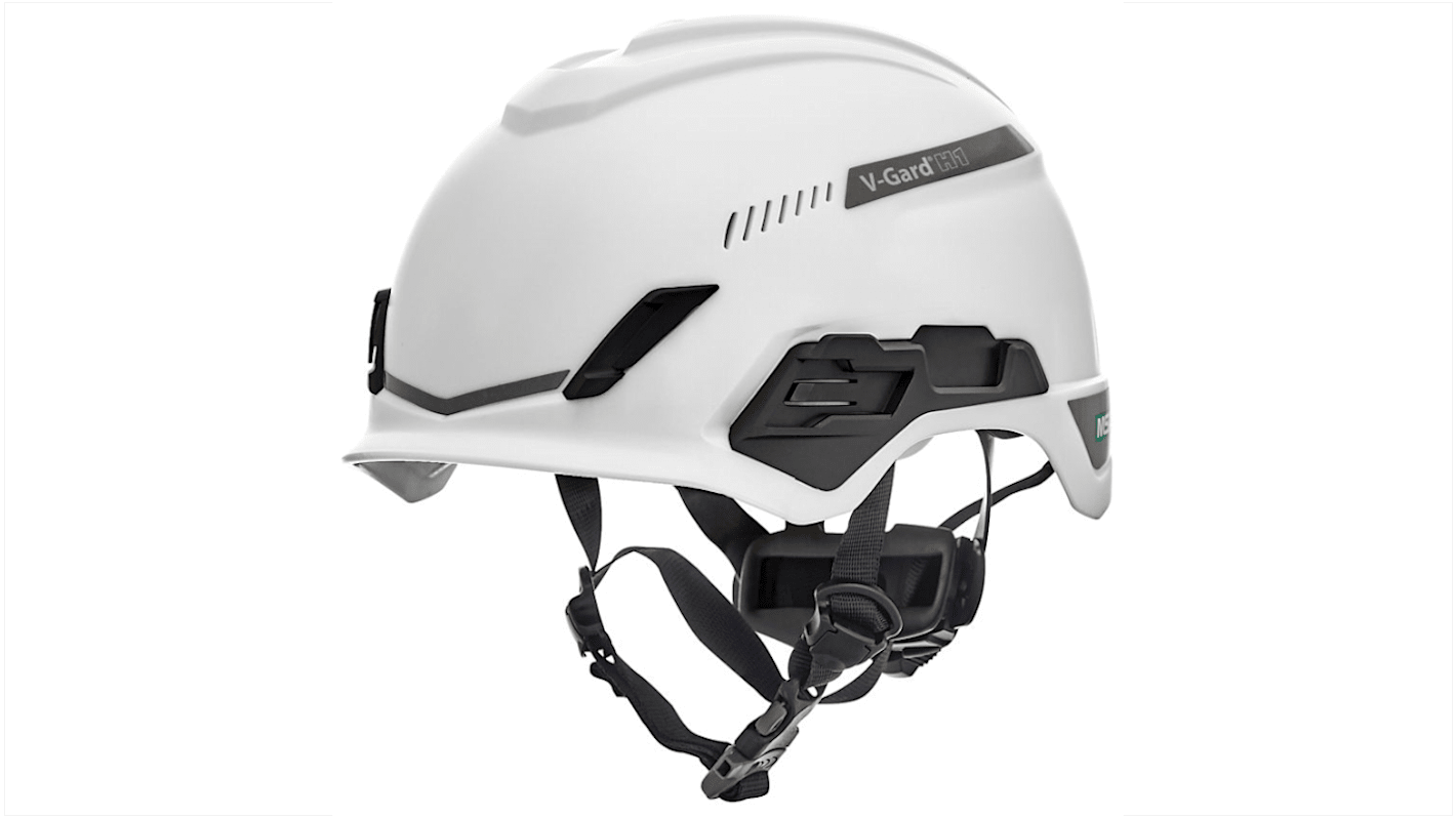 Casque de sécurité MSA Safety Ventilé en PE-HD Blanc