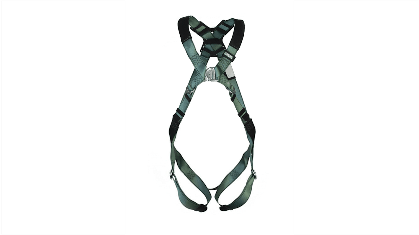 MSA Safety 10206041 Front, Rear Attachment Safety Harness, XL