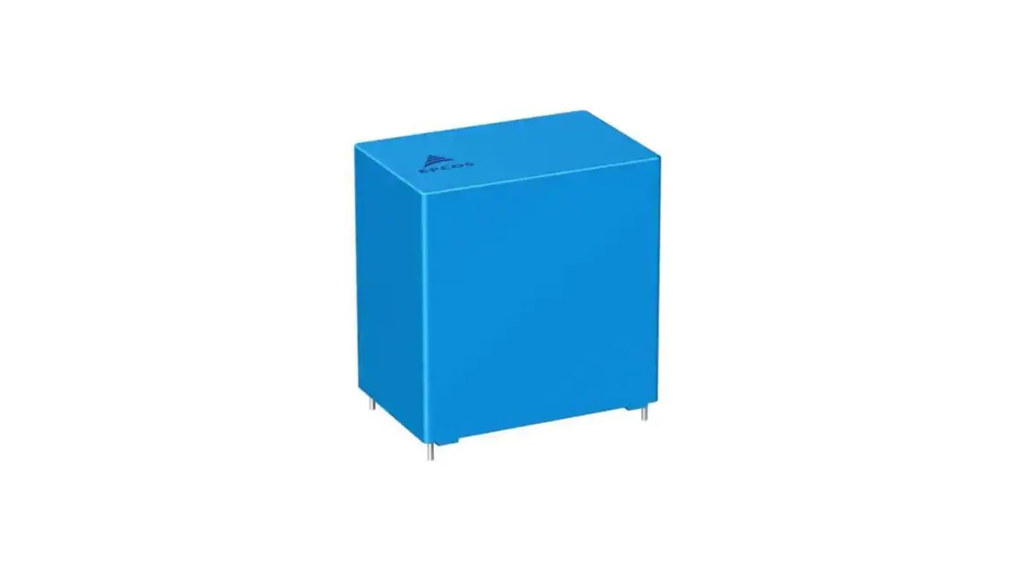 Condensador de película de polipropileno EPCOS, 50μF, ±10%, 800V dc, Montaje en orificio pasante