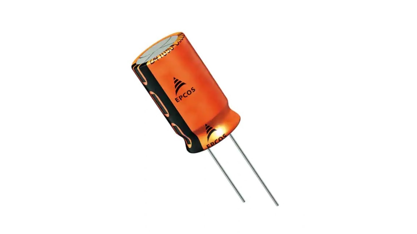 EPCOS 470μF Aluminium Electrolytic Capacitor 35V dc, Radial, Through Hole - B41896C7477M000