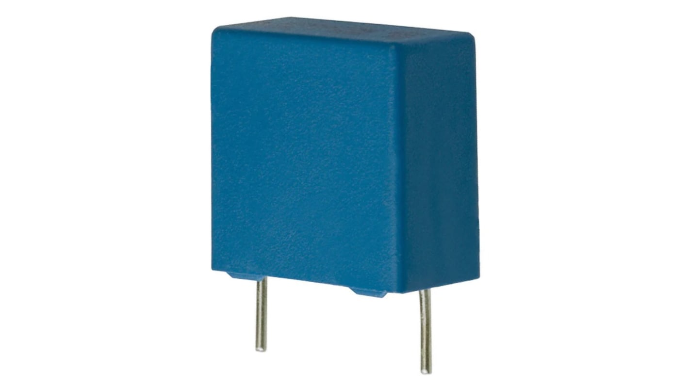 EPCOS B81123 Polypropylene Film Capacitor, 500V dc, ±20%, 2.2nF, Through Hole