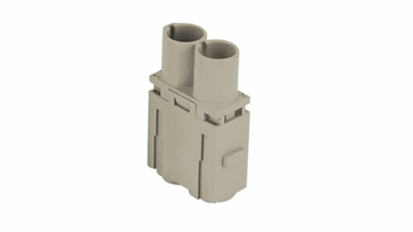 ILME Heavy Duty Power Connector Insert, 70A, Male, MIXO Series, 2 Contacts