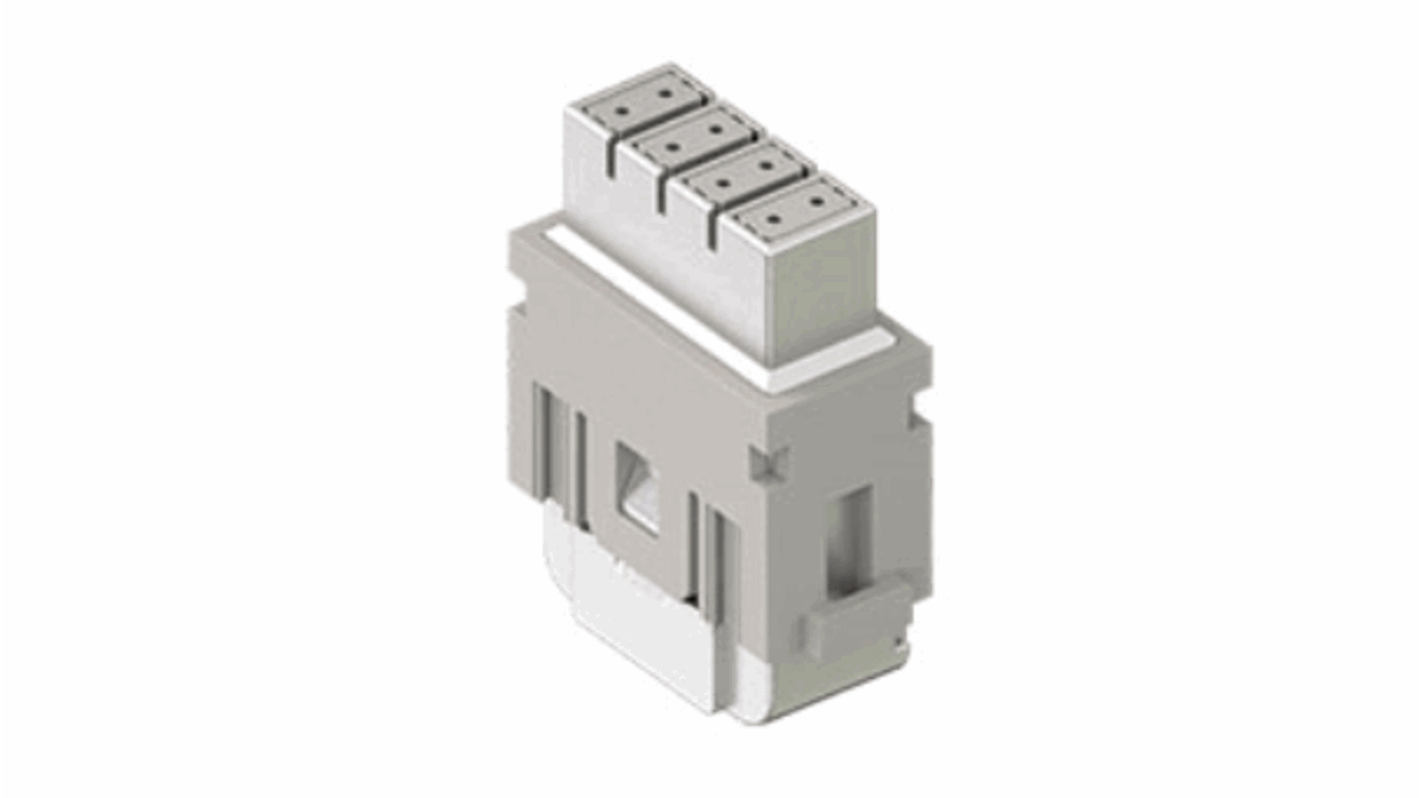 Insert modulaire avec connexion à sertir ILME série MIXO, 8 contacts , 5A, Femelle