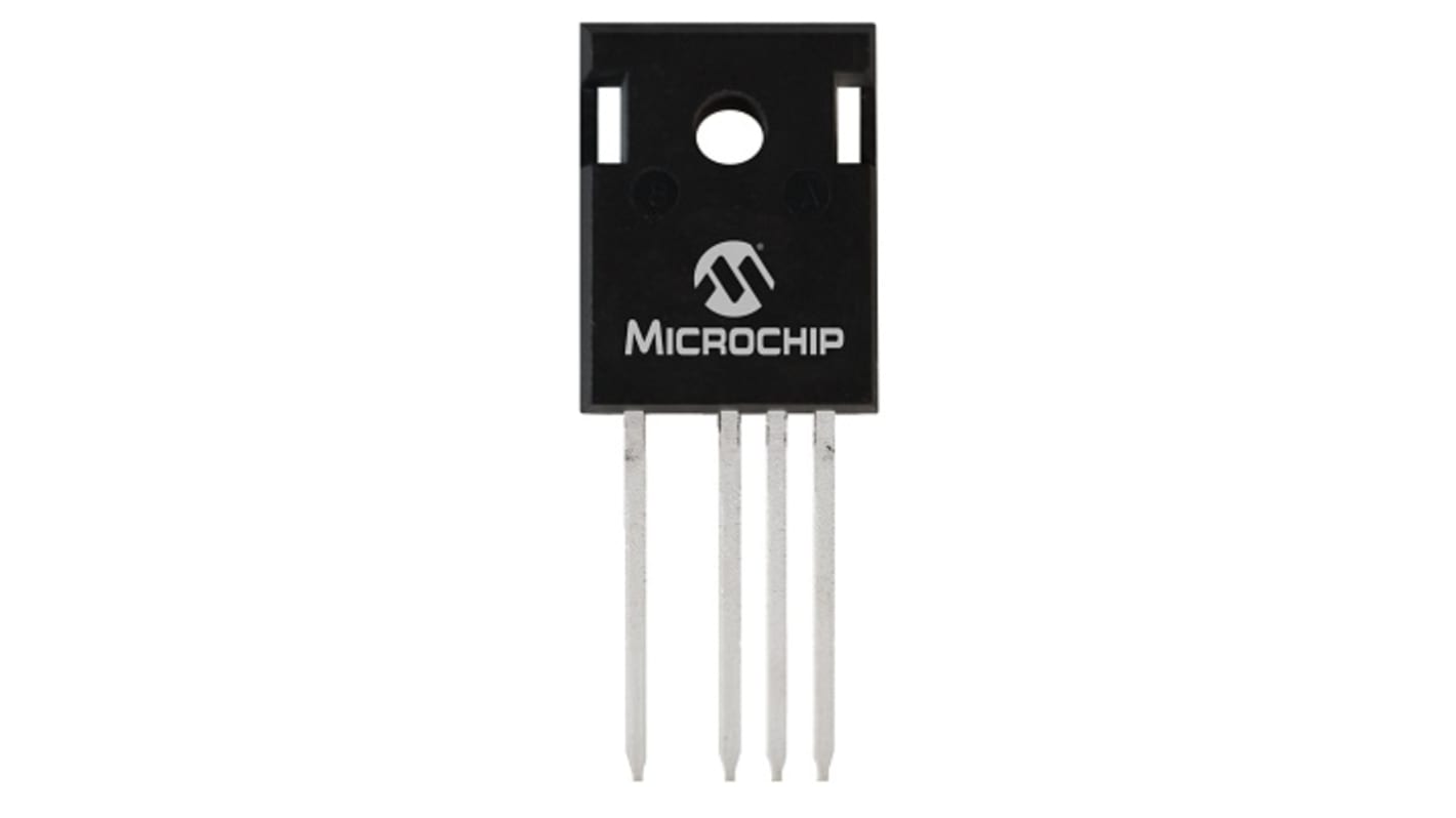 Microchip Nチャンネル MOSFET1700 V 48 A スルーホール パッケージTO-247-4 4 ピン