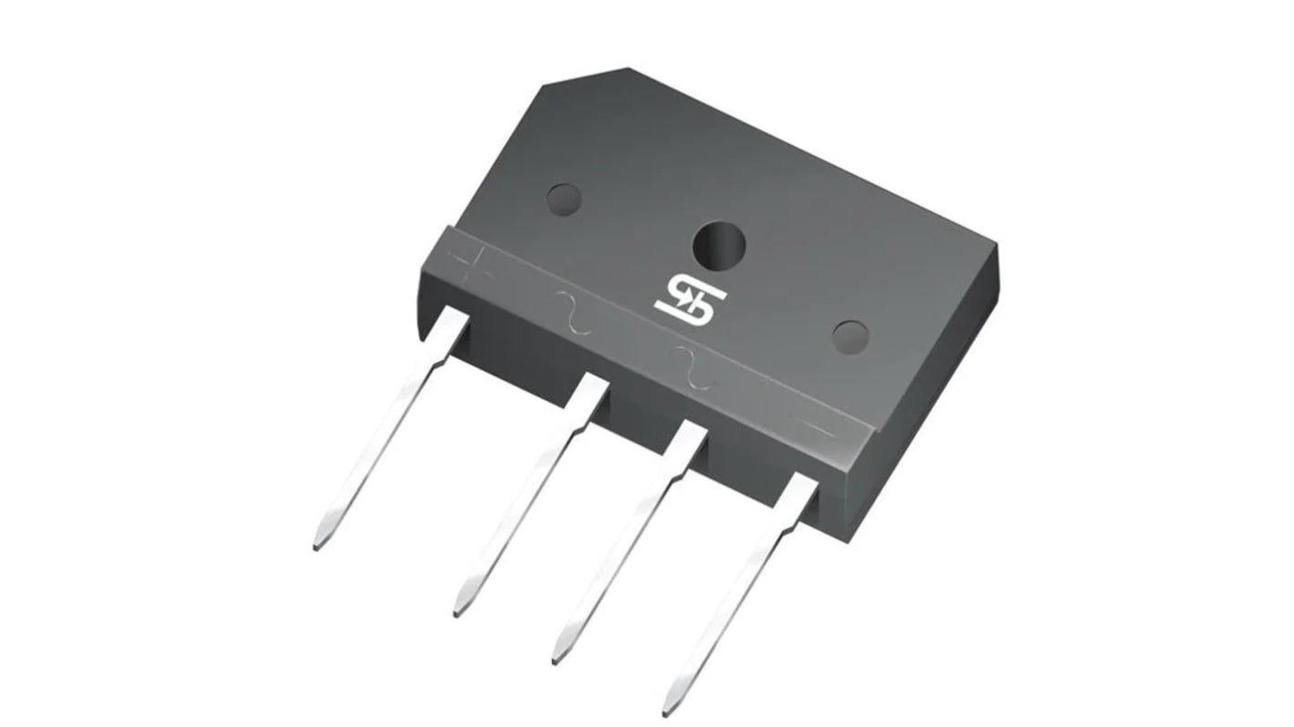 Taiwan Semiconductor Brückengleichrichter, 1-phasig 15A 600V THT TS-6PL Quad