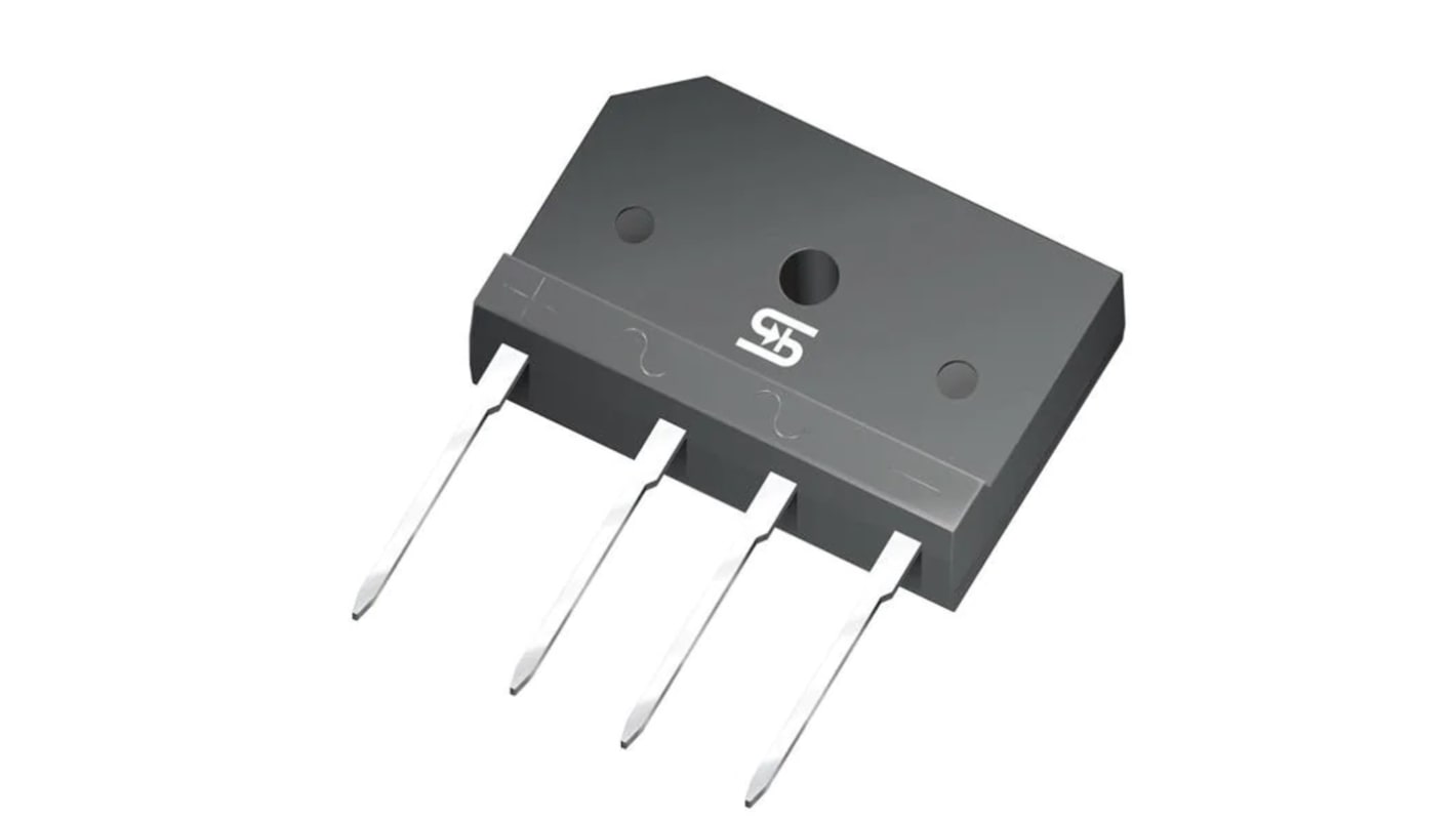 Taiwan Semiconductor Brückengleichrichter, 1-phasig 25A 600V THT TS-6PL Quad