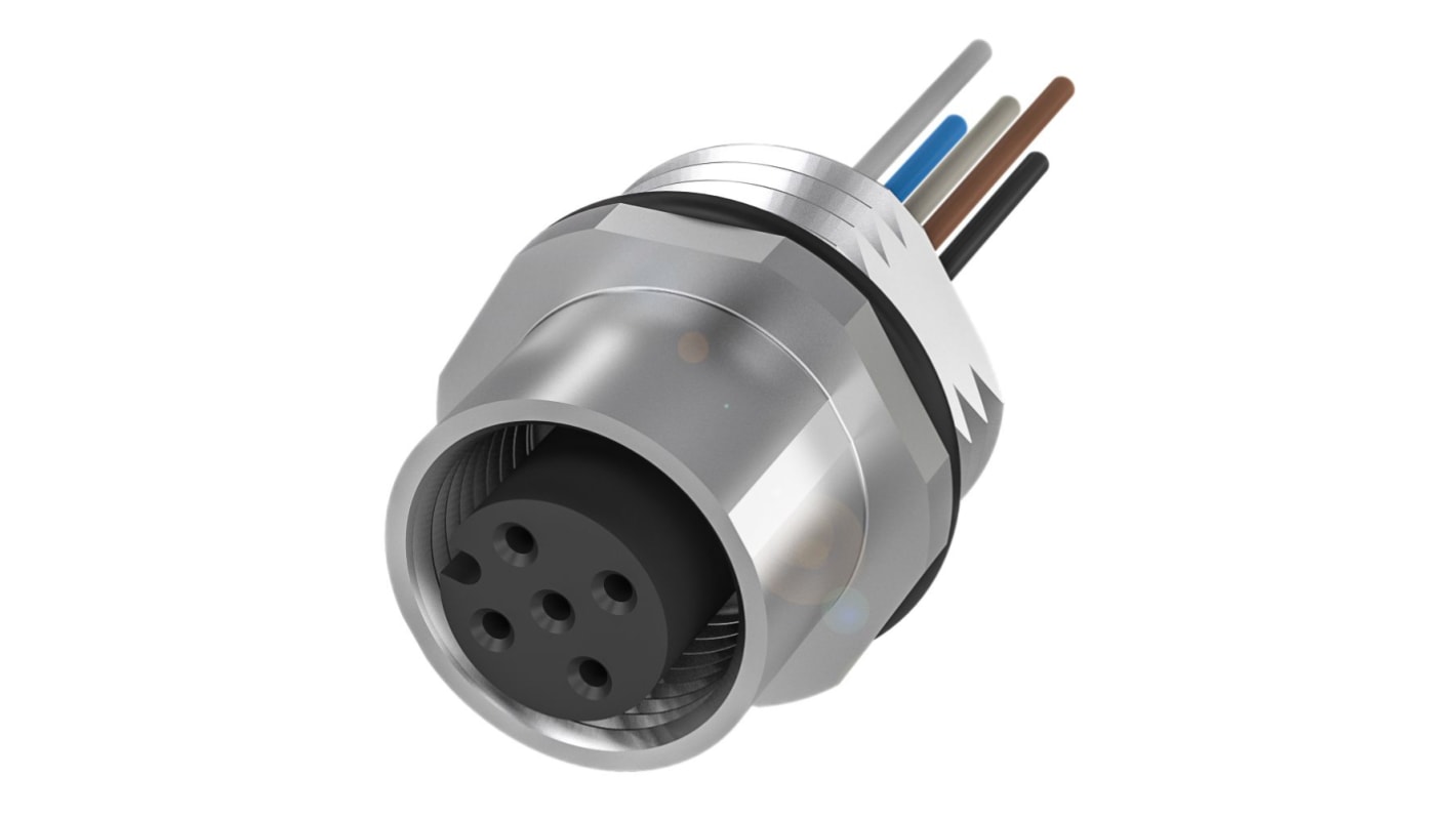 BALLUFF Circular Connector, 1 Contacts, Cable Mount, M12 Connector, Socket, IP68