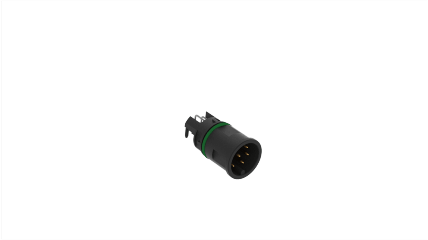 ERNI Circular Connector, 8 Contacts, Front Mount, M12 Connector, Plug, Male