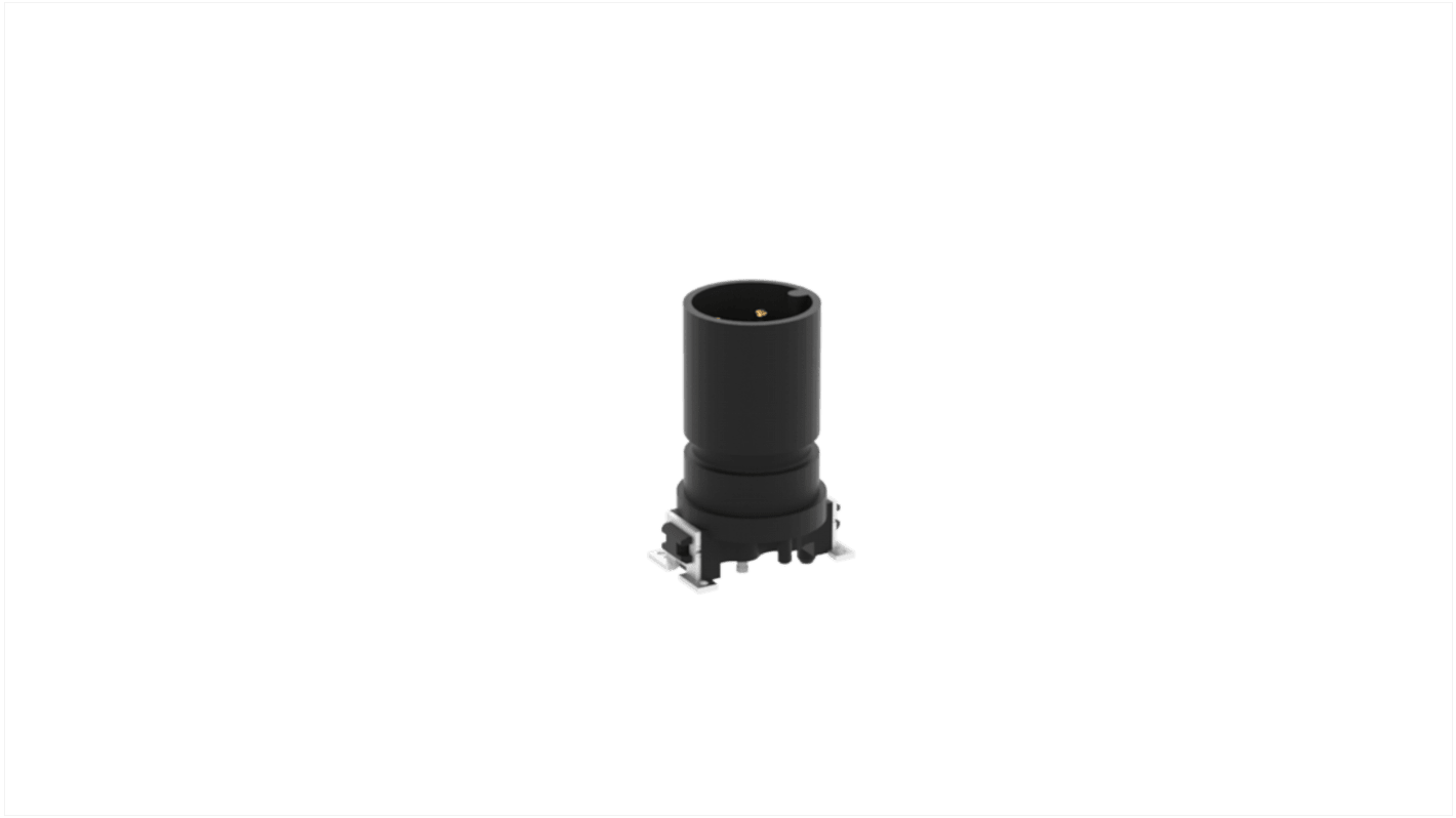 M12 Vertical Male 4-pin, A-coding, SMT