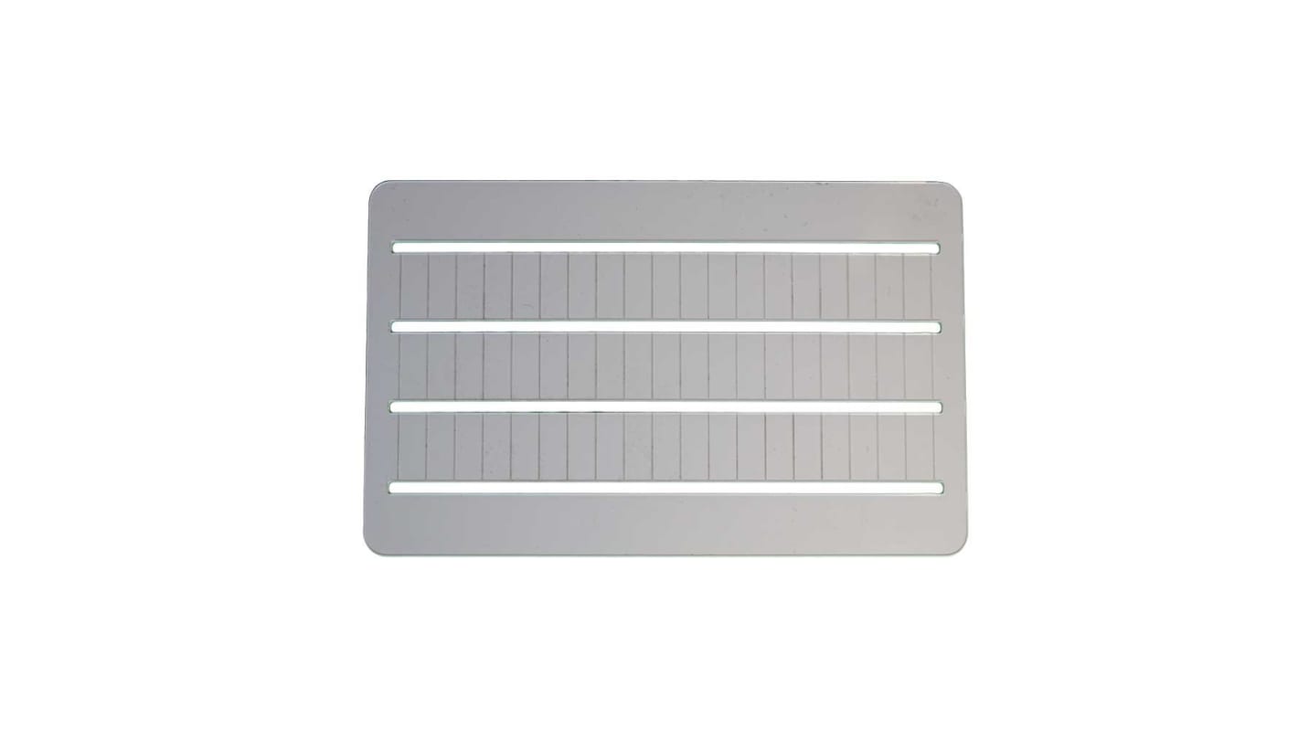 RS PRO Marking Card with Strips for Use with Feed Through Terminal Block