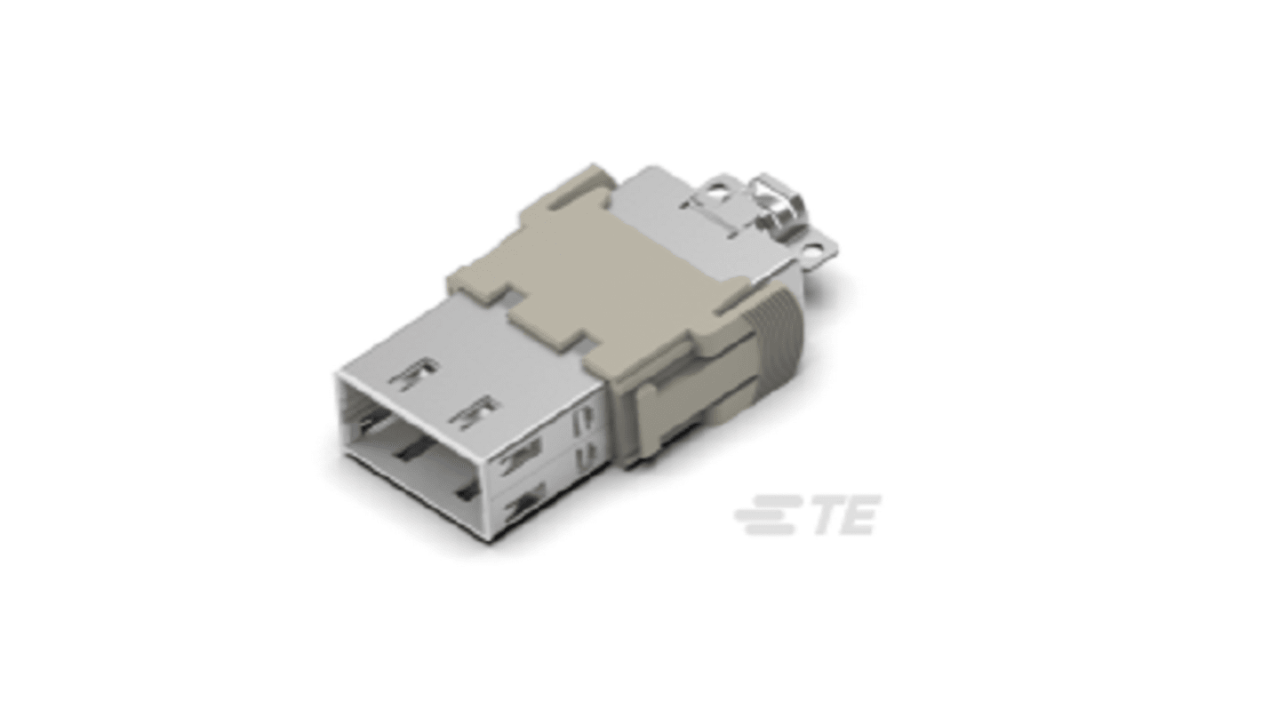 TE Connectivity HDC HMN Schwere Steckverbinder Modularer Einsatz, Stecker 32-polig, 32 V ac / 2.2A, Kabelmontage