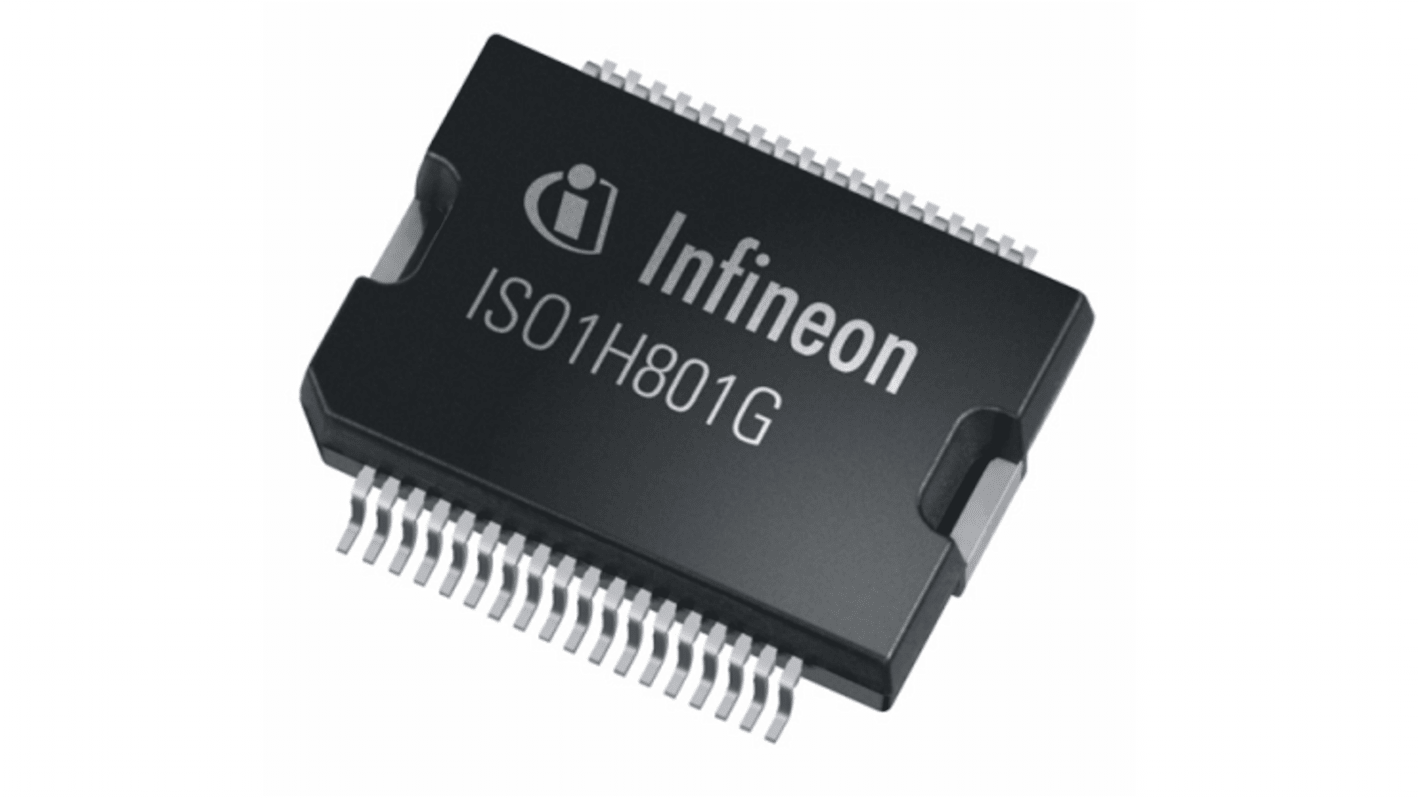 Interruttore di alimentazione high side ISO1H801GAUMA1, CMOS, 625 mA, 5V, PG-DSO-36, 36-Pin