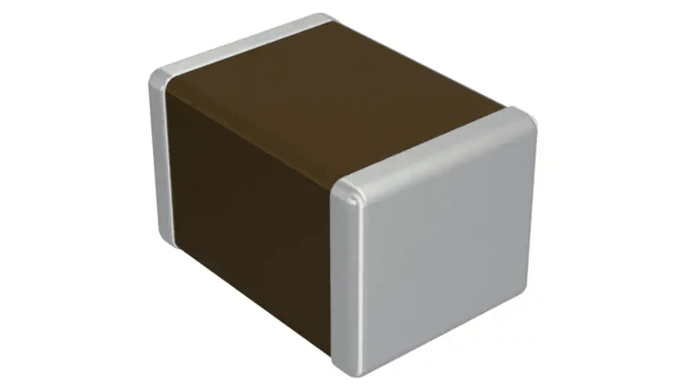 Wurth Elektronik 2.2nF Multilayer Ceramic Capacitor MLCC, 25V dc V, SMD