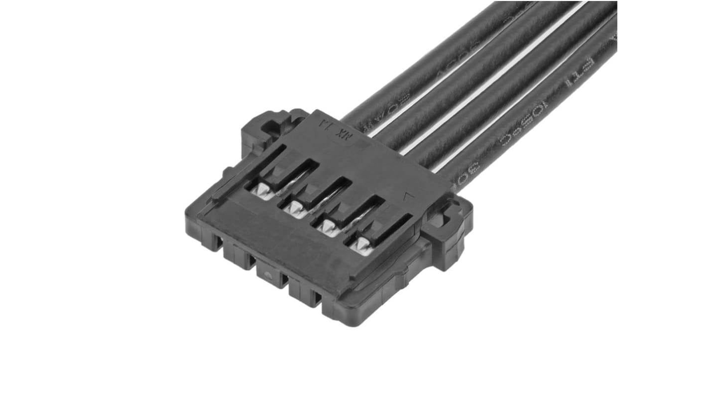 Conjunto de cables Molex Pico-Lock 219656, Con A: Hembra, 4 vías, Con B: Hembra, 4 vías, paso 2mm