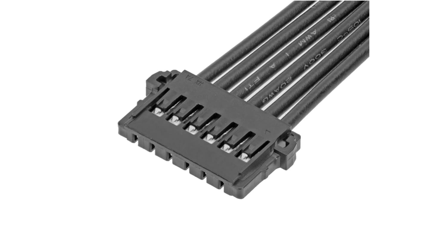 Conjunto de cables Molex Pico-Lock 219656, Con A: Hembra, 6 vías, Con B: Hembra, 6 vías, paso 2mm