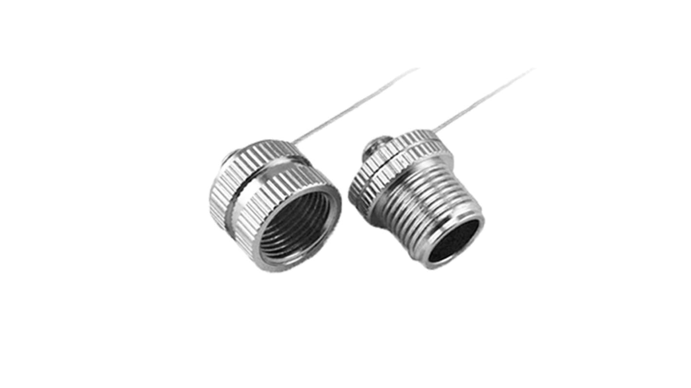 Tapa antipolvo para conector circular Bulgin hembra serie M12 Sealing Caps, tamaño M12, IP67