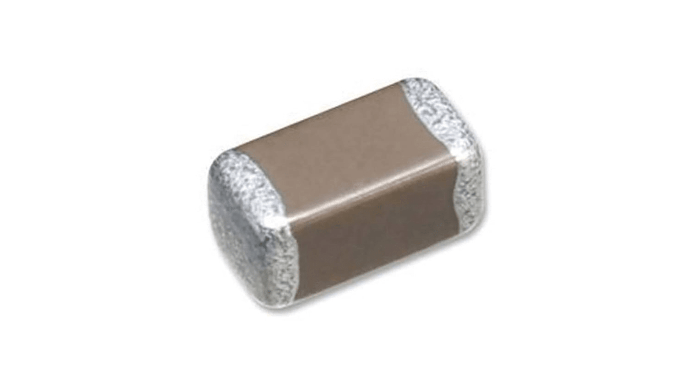 Yageo, CC, SMD MLCC, Vielschicht Keramikkondensator C0G (NP0), 15pF ±5% / 50V dc, Gehäuse 0402 (1005M)