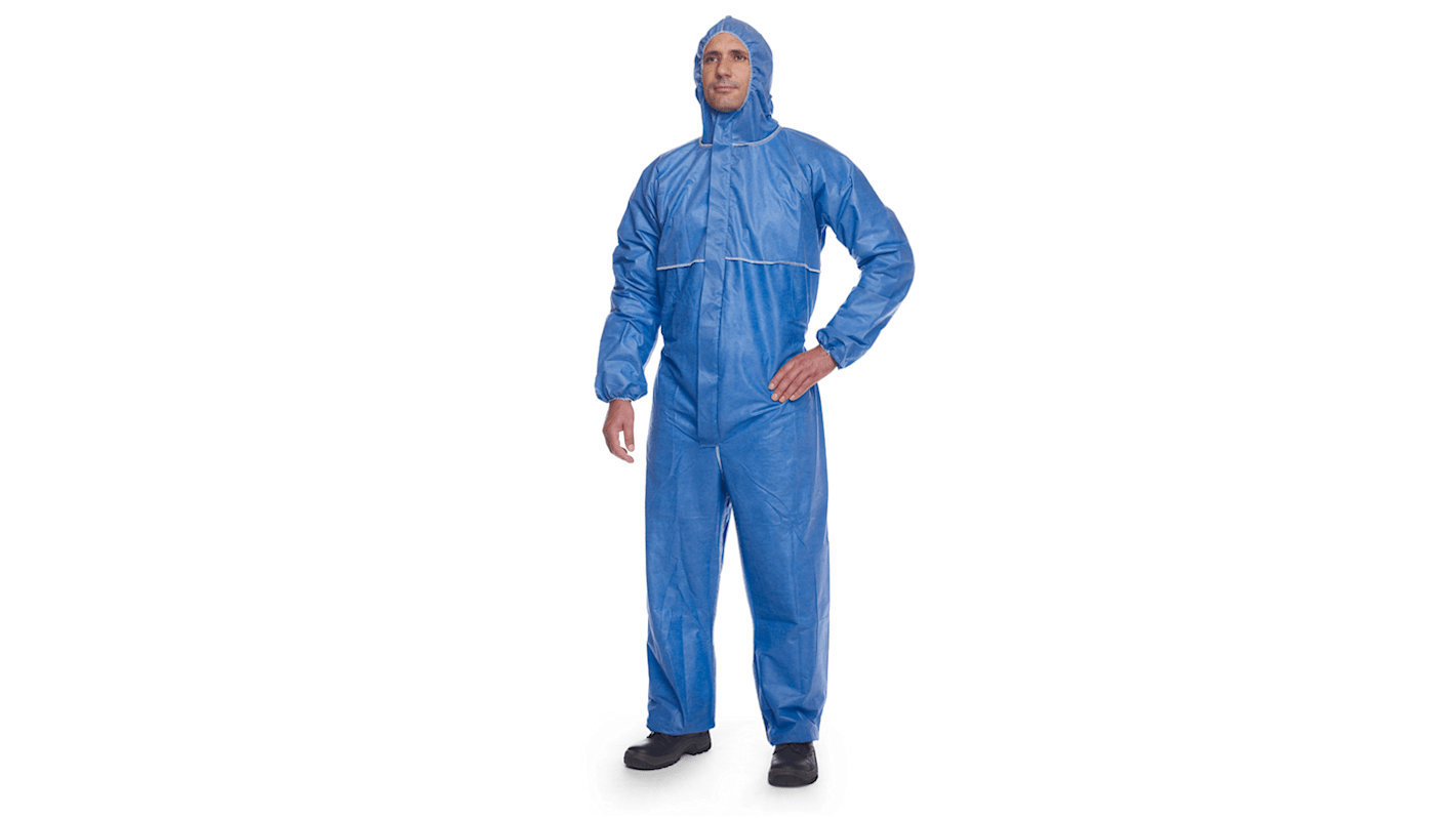 D15338191 DuPont Blue Disposable Coverall, L RS
