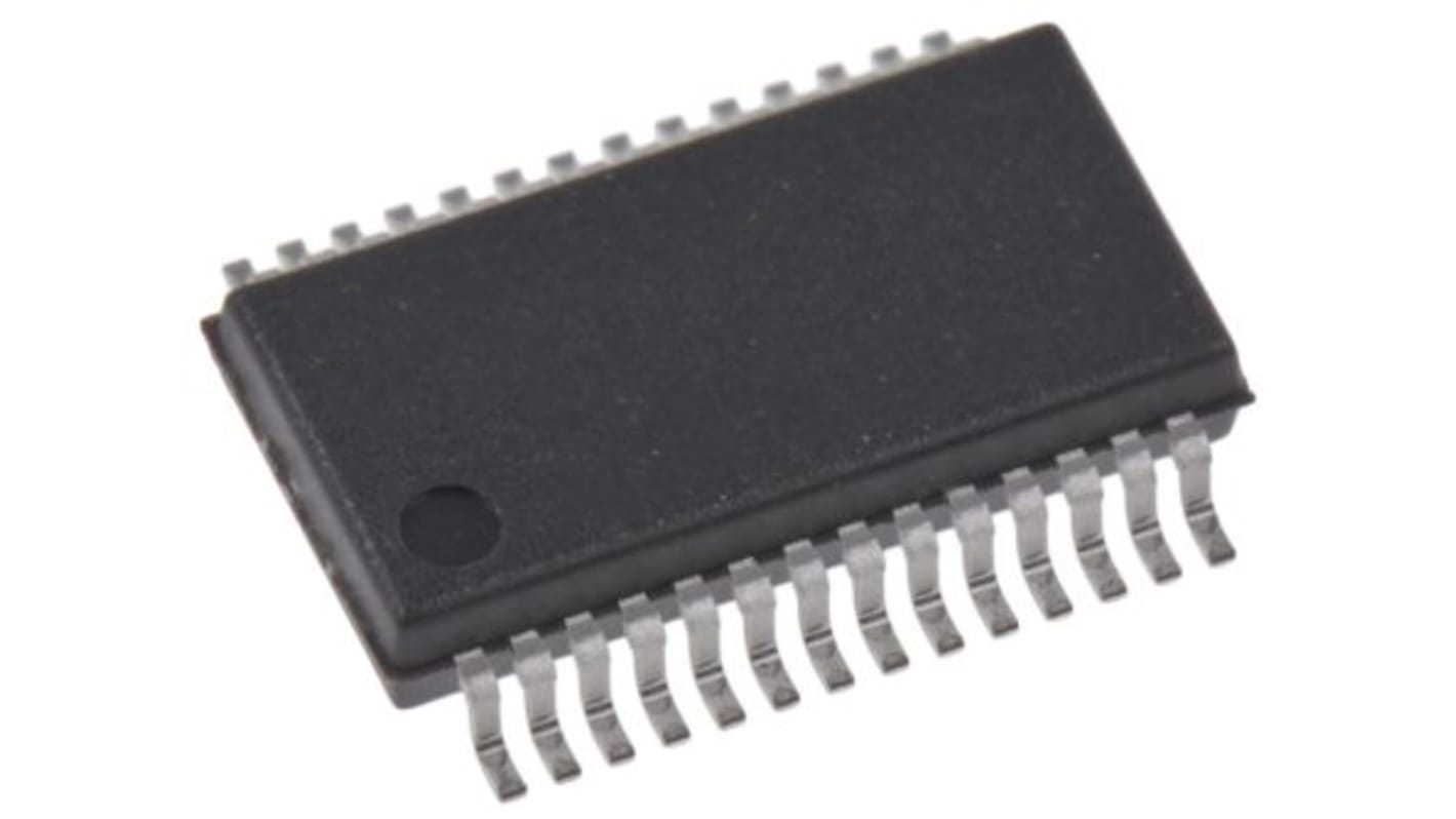 Microcontrolador MCU Microchip PIC24FJ64GP202-I/SS, núcleo PIC de 16bit, 32MHZ, SSOP de 28 pines