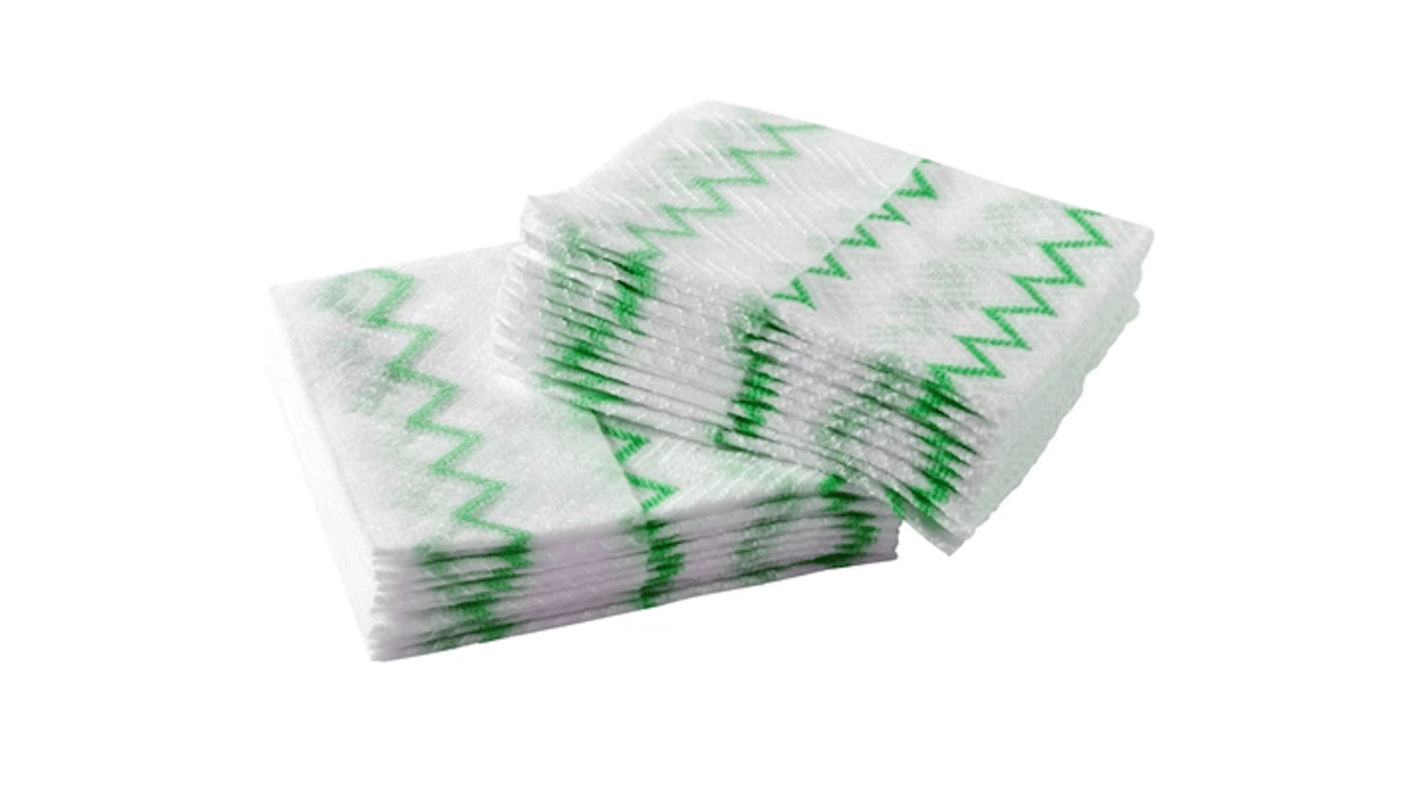 HYGEN Hygen Microfibre Green Microfibre Cloths for General Cleaning, Pack of 640