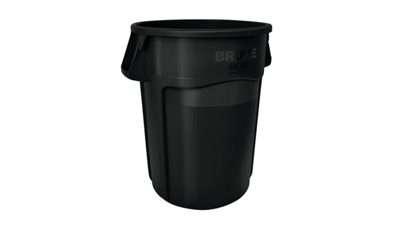Rubbermaid Commercial Products BRUTE 167L Black PE Waste Bin
