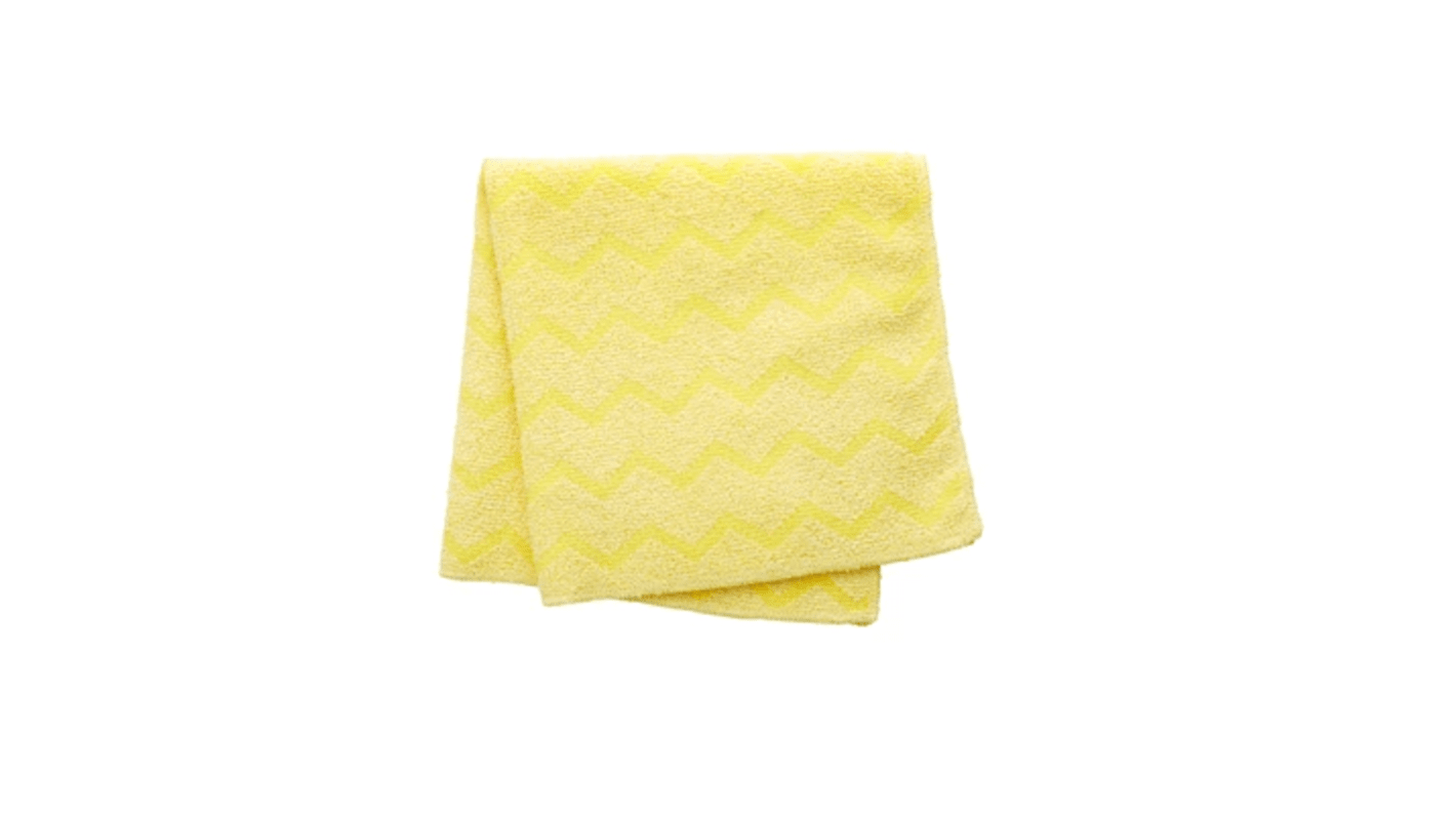 HYGEN Hygen Yellow Microfibre Cloths for General Cleaning, Pack of 12