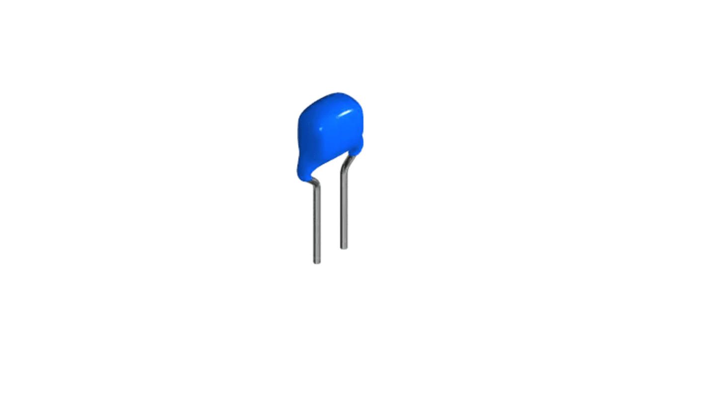 Condensateur céramique multicouche MLCC, Enfichable, soudure, 10μF, 50V c.c., diélectrique : X7R