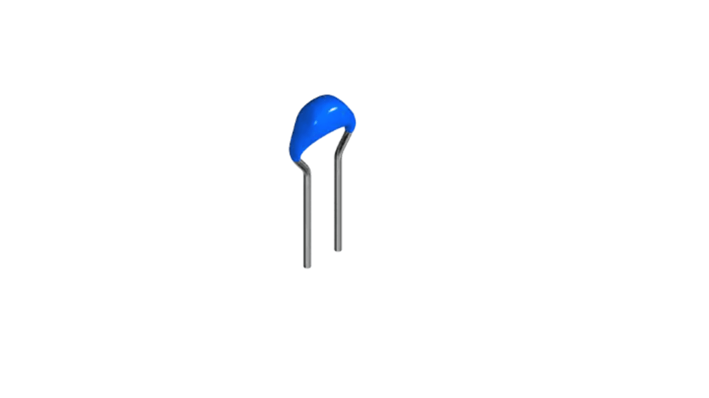 TDK 100pF Multilayer Ceramic Capacitor MLCC, 50V dc V, Push In, Solder