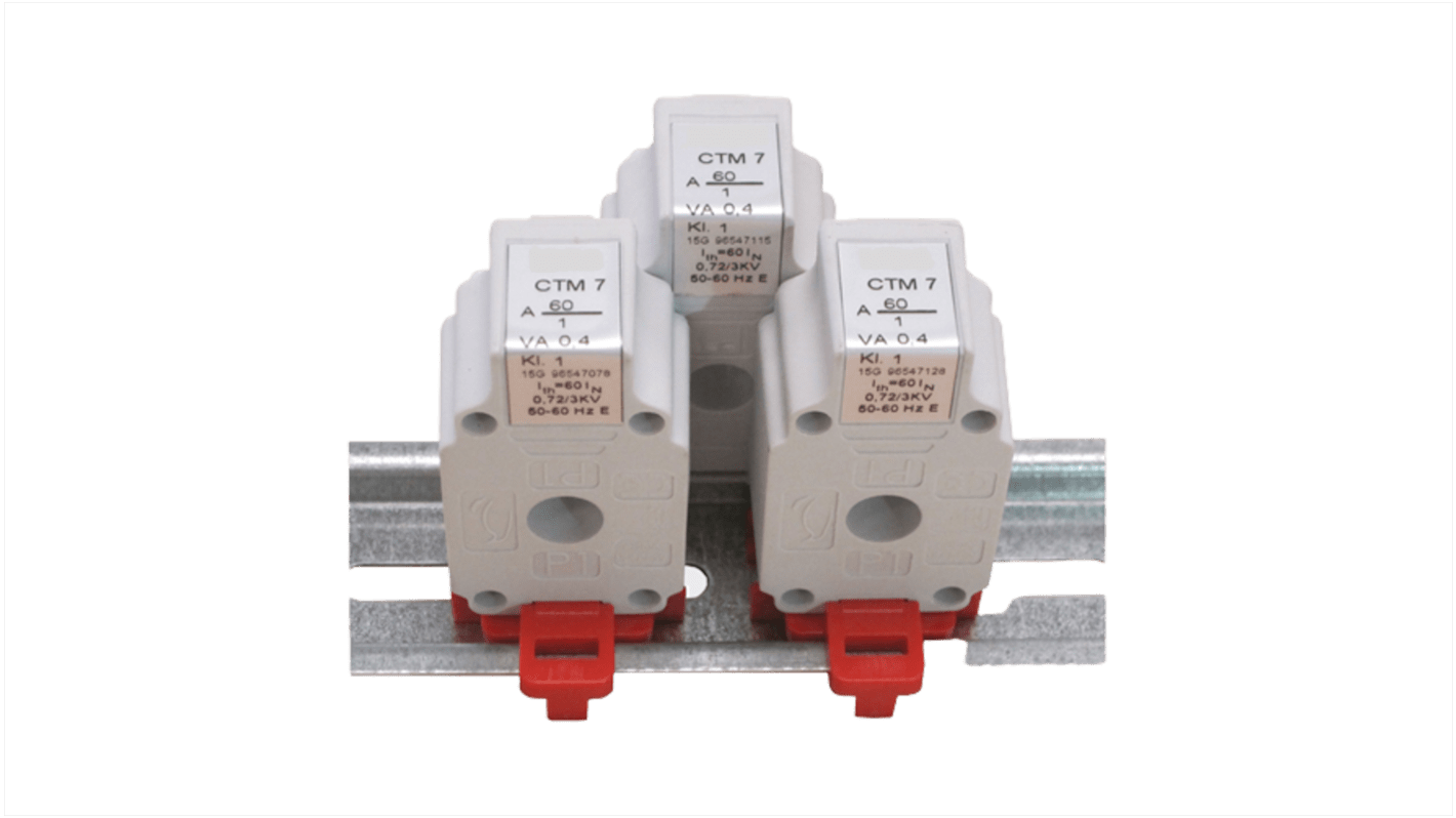 Transformador de corriente GILGEN Muller & Weigert CTM7, Montaje en Carril DIN, entrada 32A, ratio: 32:1A