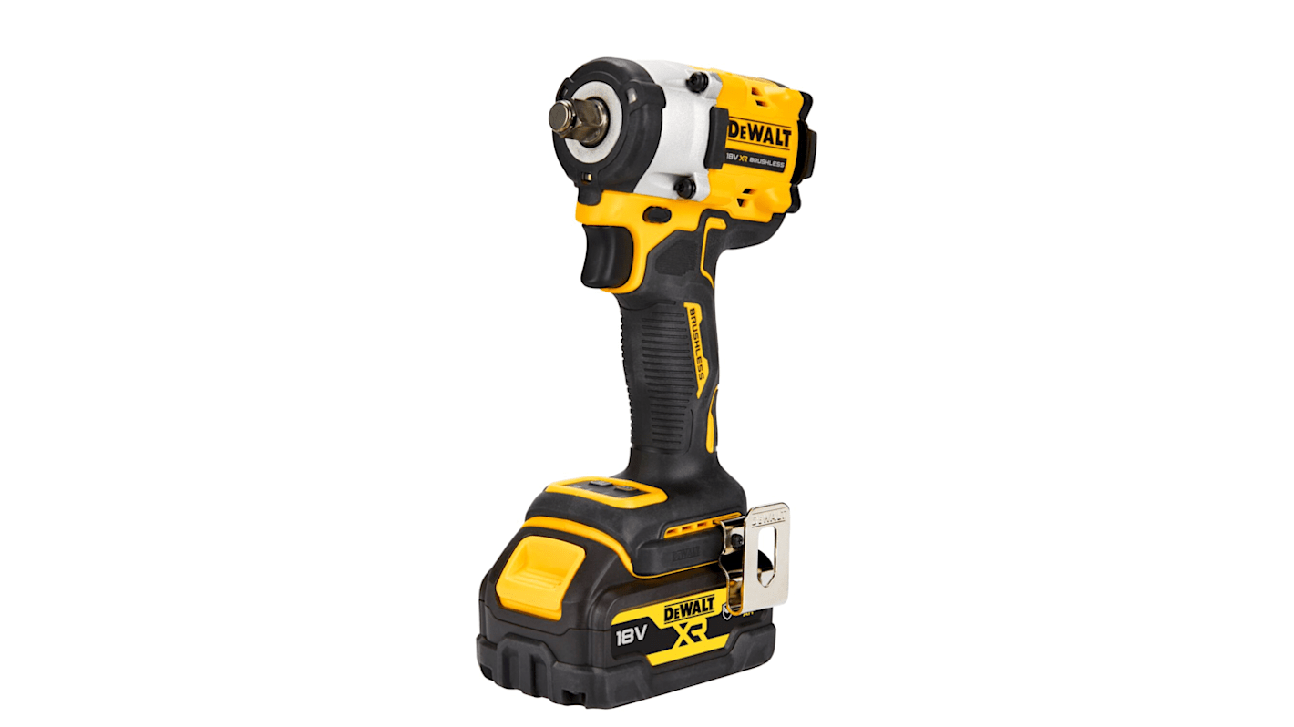 DeWALT 1/2 in 18V, 5Ah Impact Wrench, Euro Plug