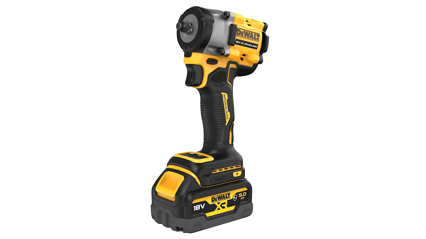 DeWALT 3/8 in 18V, 5Ah Impact Wrench, Euro Plug