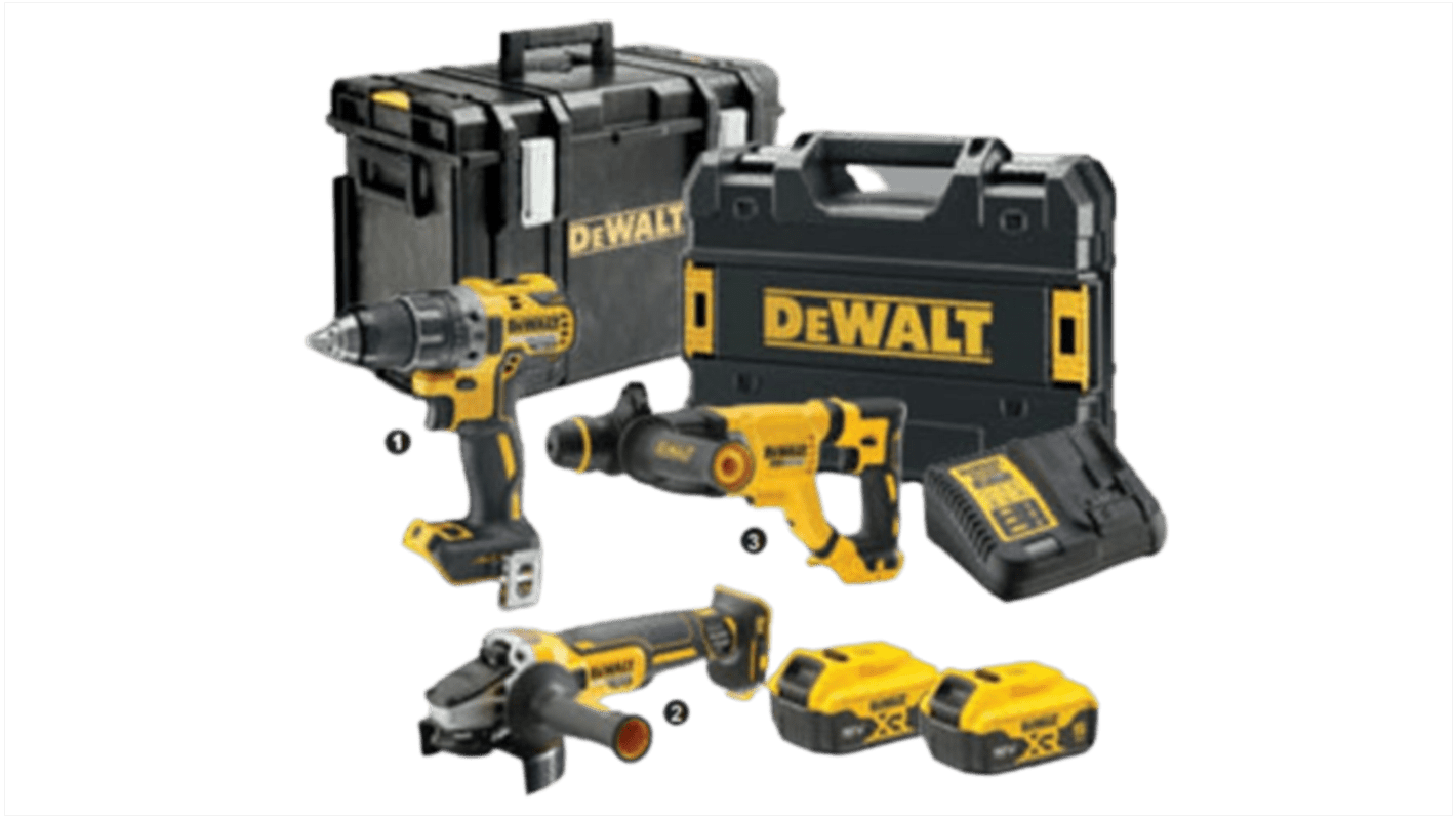 Taladro-atornillador DeWALT a batería Li-Ion de 18V 5Ah con 1 batería